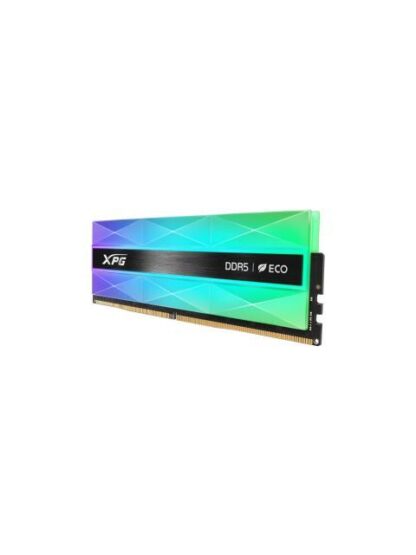 MEMORIA RAM ADATA XPG LANCER NEON RGB DDR5 16GB UDIMM 6400MT-S. DISIPADOR DE ALUMINIO GRIS PLATEADO. AX5U6400C3216GCLANRSG