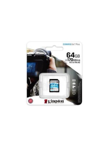 MEMORIA FLASH KINGSTON CANVAS GO! PLUS 64GB SDXC UHS-I CLASE 10 - Image 3