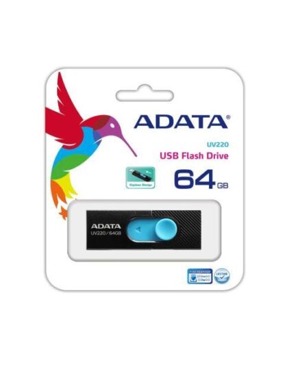 MEMORIA USB ADATA AUV22064GRBKBL AZUL - NEGRO 64 GB USB 2.0 - Image 2