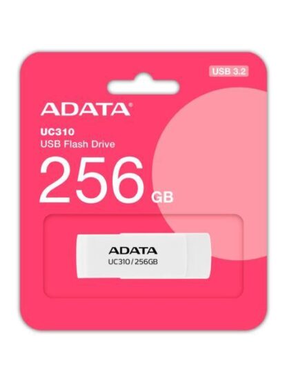 MEMORIA USB ADATA UC310 256GB USB 3.2 LECTURA 100 MB-S BLANCO