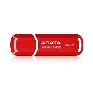 MEMORIA USB ADATA UV150 ROJO 64 GB USB 3.2 (RETROCOMPATIBLE CON 3.0 Y 2.0) 100 MB-S