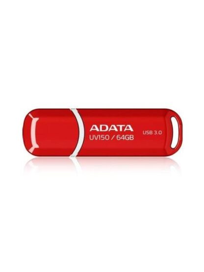 MEMORIA USB ADATA UV150 ROJO 64 GB USB 3.2 (RETROCOMPATIBLE CON 3.0 Y 2.0) 100 MB-S