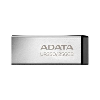 MEMORIA USB DE 256GB UR350 3.2 GEN 1 (RETROCOMPATIBLE 3.0 Y 2.0) DISENO ELEGANTE SIN TAPA. COLOR METALICO NEGRO. UR350256GRSR-BK