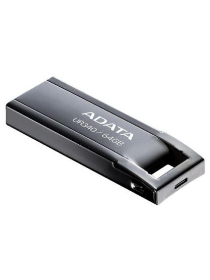 MEMORIA USB DE 64GB UR340 3.2 GEN 1 (RETROCOMPATIBLE 3.0 Y 2.0) DISENO ELEGANTE SIN TAPA. COLOR METALICO NEGRO. AROYUR34064GBK - Image 2
