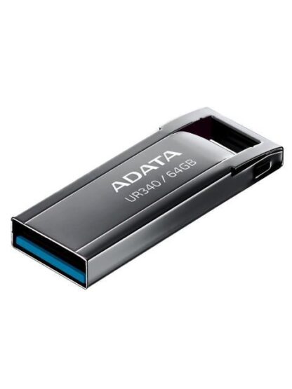 MEMORIA USB DE 64GB UR340 3.2 GEN 1 (RETROCOMPATIBLE 3.0 Y 2.0) DISENO ELEGANTE SIN TAPA. COLOR METALICO NEGRO. AROYUR34064GBK - Image 3