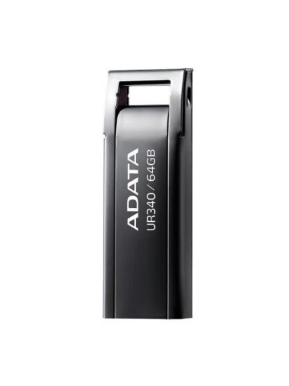MEMORIA USB DE 64GB UR340 3.2 GEN 1 (RETROCOMPATIBLE 3.0 Y 2.0) DISENO ELEGANTE SIN TAPA. COLOR METALICO NEGRO. AROYUR34064GBK - Image 4