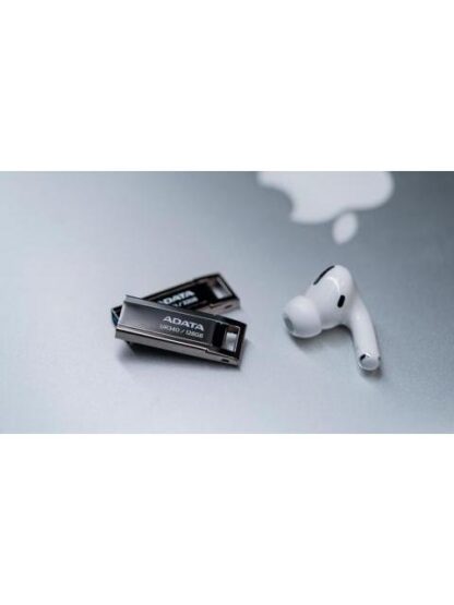 MEMORIA USB DE 64GB UR340 3.2 GEN 1 (RETROCOMPATIBLE 3.0 Y 2.0) DISENO ELEGANTE SIN TAPA. COLOR METALICO NEGRO. AROYUR34064GBK - Image 6