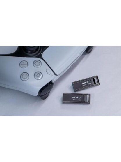 MEMORIA USB DE 64GB UR340 3.2 GEN 1 (RETROCOMPATIBLE 3.0 Y 2.0) DISENO ELEGANTE SIN TAPA. COLOR METALICO NEGRO. AROYUR34064GBK - Image 7