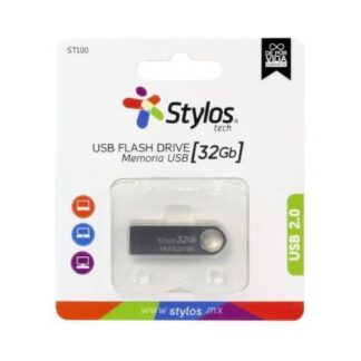 MEMORIA USB STYLOS ST100 32GB USB 2.0 PLATA