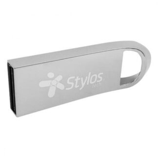 MEMORIA USB STYLOS ST500 32GB USB 2.0 PLATA