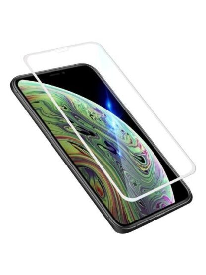MICA CRISTAL TEMPLADO 5D 9H PARA IPHONE X XS CON MARCO COLOR