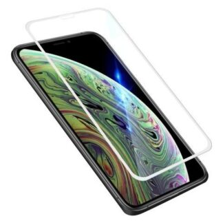 MICA CRISTAL TEMPLADO 5D 9H PARA IPHONE X XS CON MARCO COLOR