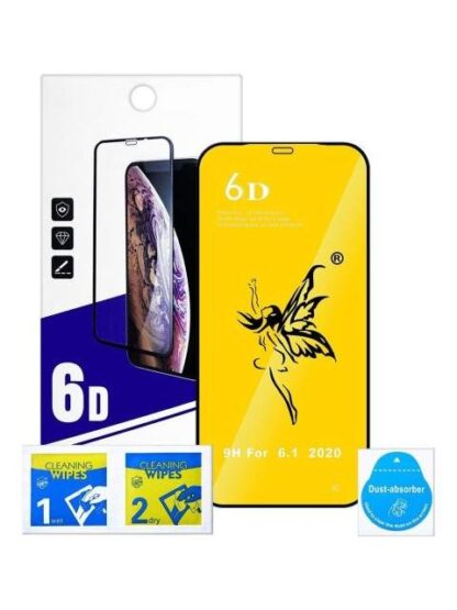 MICA CRISTAL TEMPLADO 6D PARA IPHONE 12 12 PRO 3PZAS