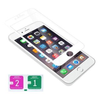MICA CRISTAL TEMPLADO 9D PARA IPHONE 6 BLANCO