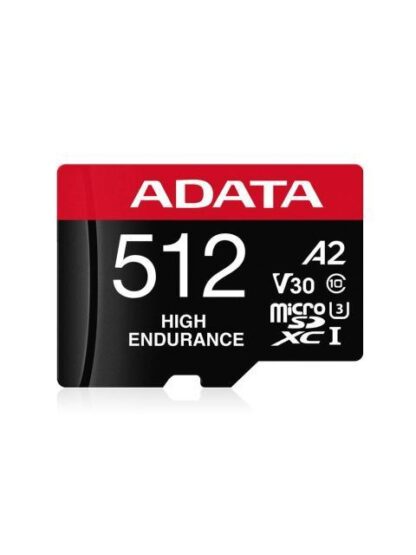 MICRO SECURE DIGITAL ADATA HIGH ENDURANCE (ALTA DURABILIDAD) MICROSDXC UHSI U3 SD6.0 CLASE 10 V30 512GB CLASE 10 (A2)