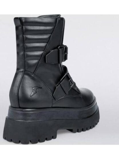 BOTA MILITAR SUELA CHUNKY NEGRO GOODYEAR - Image 2