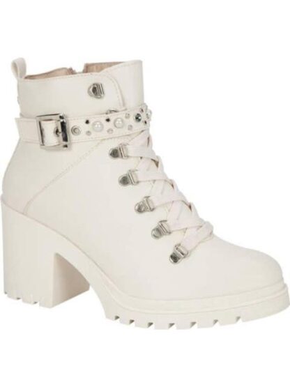 BOTA MILITAR CORREA PERLAS BEIGE/HUESO THALIA SODI - Image 3