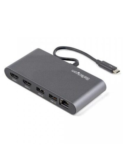 STARTECH  DOCKING STATION TB3DKM2HDL THUNDERBOLT 3 1X USB 3.0 1X USB 2.0 1X RJ-45 2X HDMI GRIS - Image 2