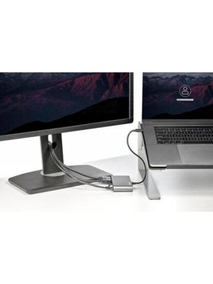 STARTECH  DOCKING STATION TB3DKM2HDL THUNDERBOLT 3 1X USB 3.0 1X USB 2.0 1X RJ-45 2X HDMI GRIS - Image 3