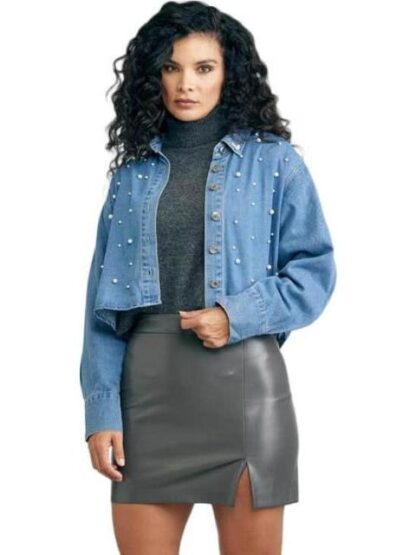 MINI FALDA PIEL VEGANA GRIS HOLLY LAND - Image 2