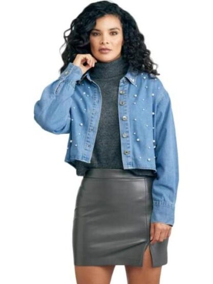 MINI FALDA PIEL VEGANA GRIS HOLLY LAND - Image 3