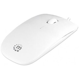 MINI MOUSE MANHATTAN OPTICO SILUETA ALAMBRICO 1000DPI USB BLANCO