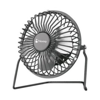 MINI VENTILADOR DE ESCRITORIO NEXTEP NE690 METALICO COLOR GRIS CON CONEXION DE USB