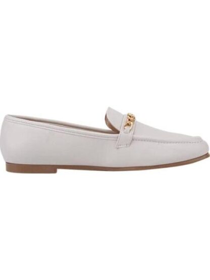 MOCASIN CON CADENA BEIGE/HUESO SHOSH