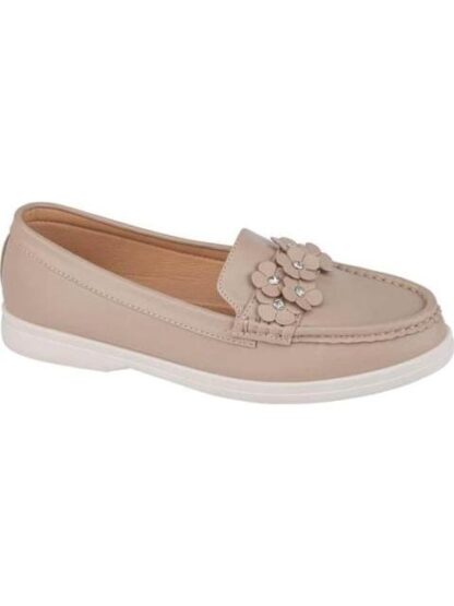 MOCASIN CON FLORES NUDE SHOSH - Image 2