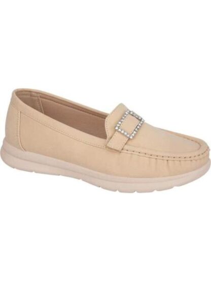 MOCASIN CON HEBILLA BEIGE SHOSH - Image 2