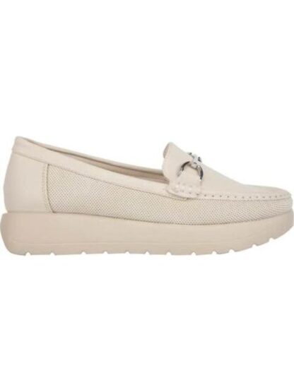 MOCASIN CON HERRAJE BEIGE/HUESO SHOSH