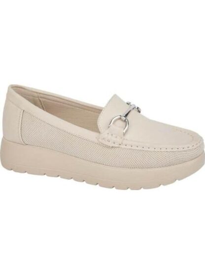 MOCASIN CON HERRAJE BEIGE/HUESO SHOSH - Image 2