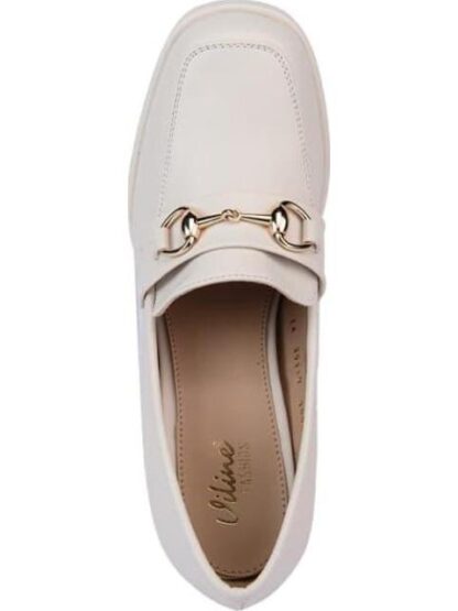 MOCASIN CON HERRAJE BEIGE/HUESO VI LINE FASHION - Image 3