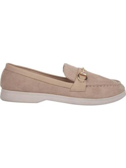 MOCASIN CON HERRAJE BEIGE SHOSH