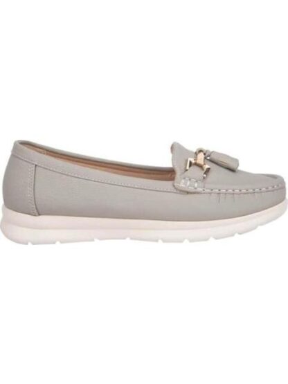 MOCASIN CON HERRAJE GRIS SHOSH