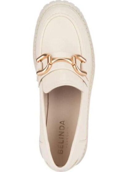 MOCASIN CON HERRAJE TACON ANCHO BEIGE/HUESO VI LINE FASHION - Image 3