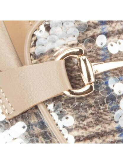 MOCASIN CON LENTEJUELA TAUPE VI LINE FASHION - Image 6