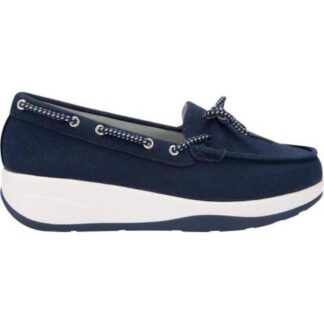 MOCASIN CON MOÑO AZUL MARINO SHOSH