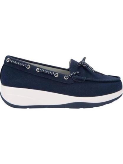 MOCASIN CON MOÑO AZUL MARINO SHOSH
