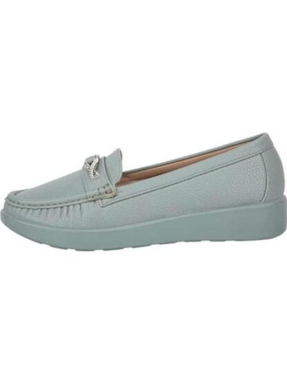 MOCASIN CON PEDRERIA AZUL MENTA SHOSH - Image 5
