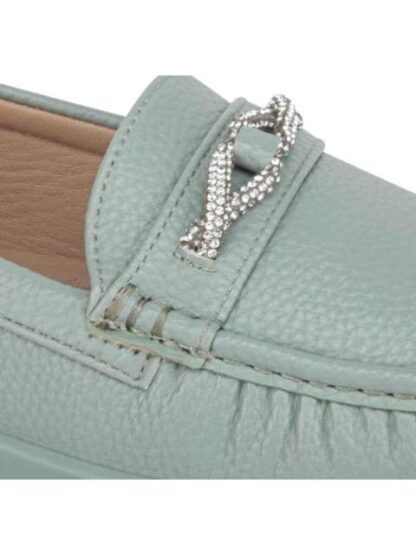 MOCASIN CON PEDRERIA AZUL MENTA SHOSH - Image 6