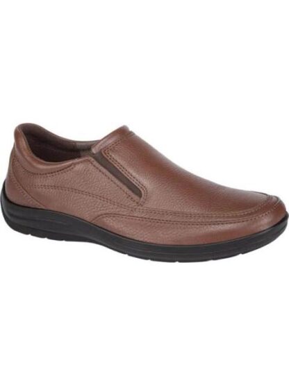 MOCASIN CONFORT AJUSTE ELASTICO CAFE FLEXI - Image 2