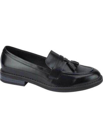 MOCASIN DE PIEL CON MOTAS NEGRO FLEXI - Image 2