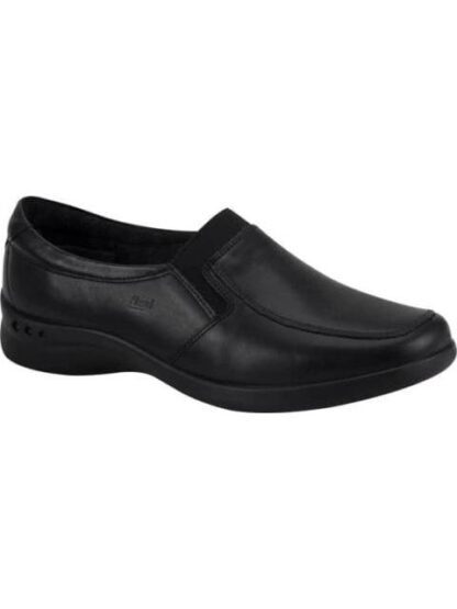 MOCASIN DE PIEL NEGRO FLEXI