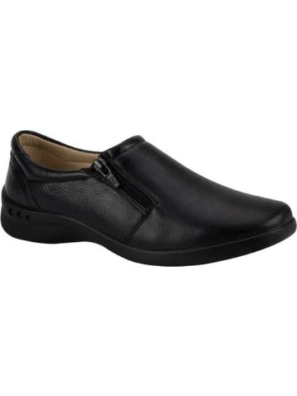 MOCASIN DE PIEL NEGRO FLEXI