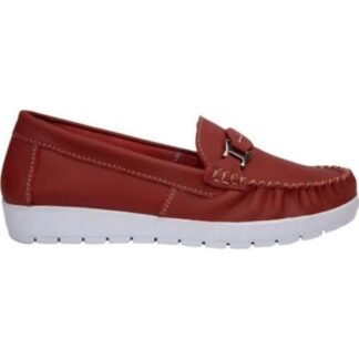 MOCASIN DE PIEL ROJO SHOSH