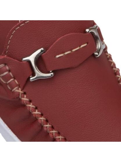 MOCASIN DE PIEL ROJO SHOSH - Image 6