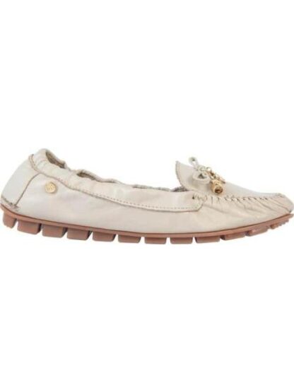 MOCASIN DRIVER DE PIEL BEIGE SHOSH FLEX