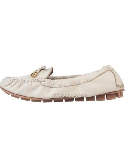 MOCASIN DRIVER DE PIEL BEIGE SHOSH FLEX - Image 5