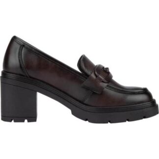 MOCASIN TACON ANCHO CON HERRAJE CAFE VI LINE FASHION
